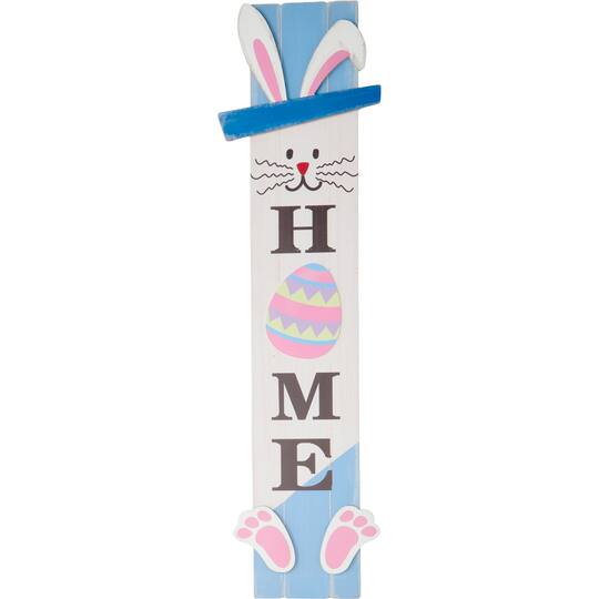 48" Easter Bunny Home Wooden Porch Sign